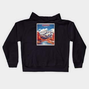 Aspen Colorado United States of America Tourism Vintage Poster Kids Hoodie